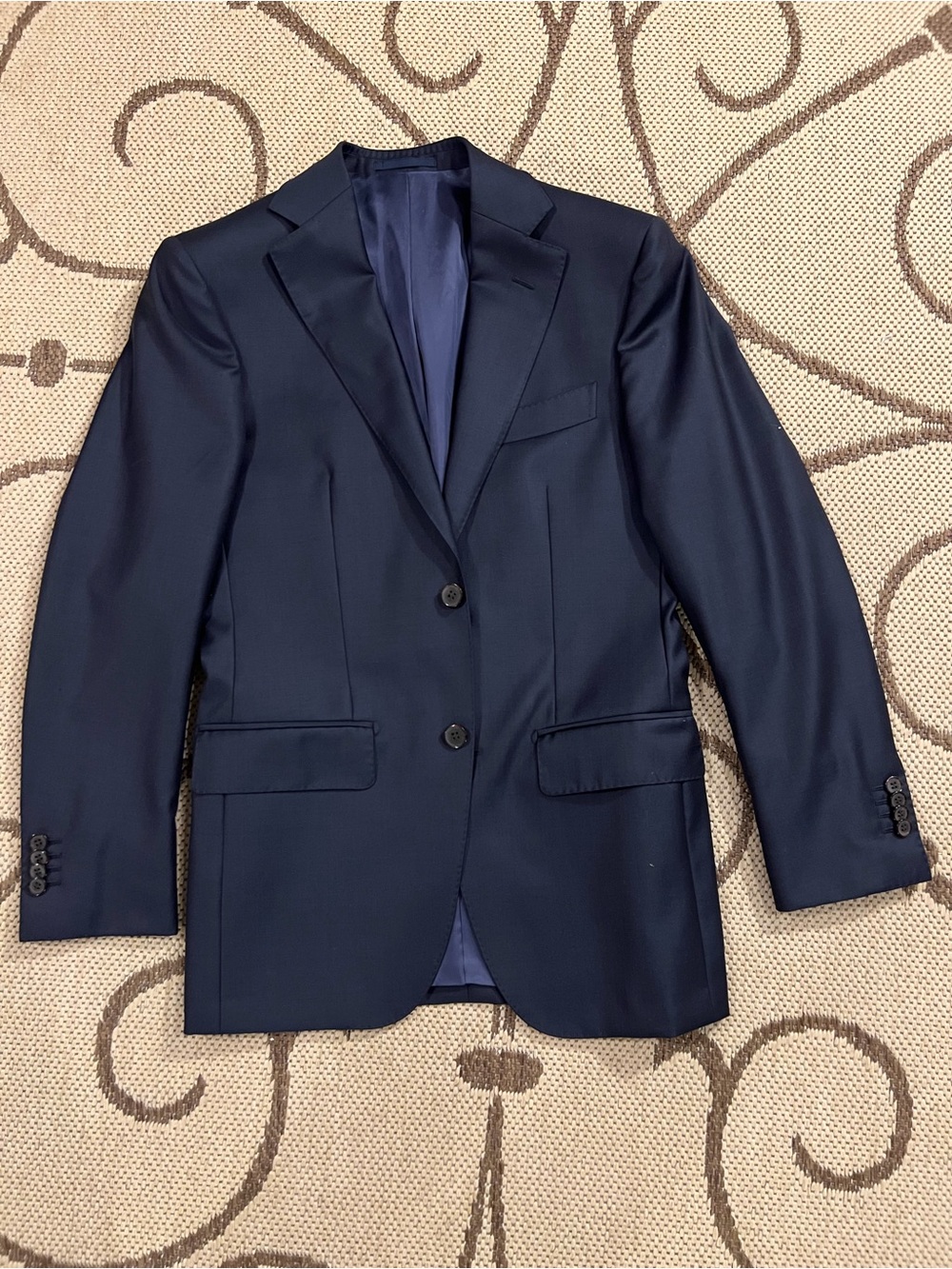 SuitSupply Dark Blue Blueline Suit Men's Size 42